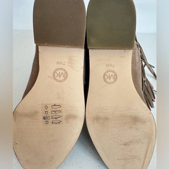 Michael Kors Billy taupe studded fringe booties 7.5 - Picture 15 of 15